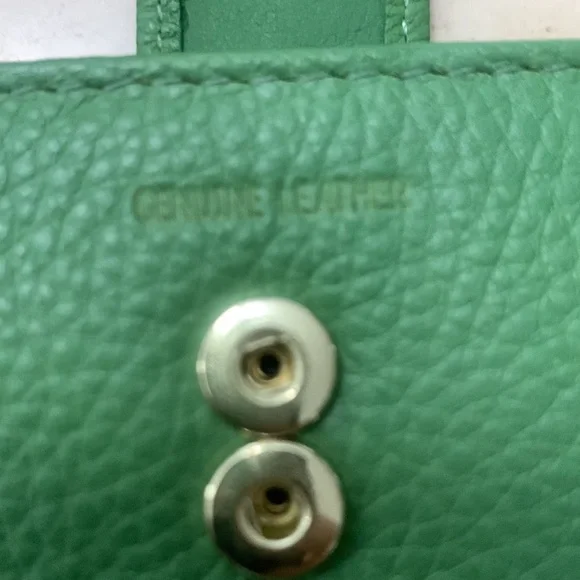 Vintage Genuine Leather Checkbook Wallet - Picture 3 of 9